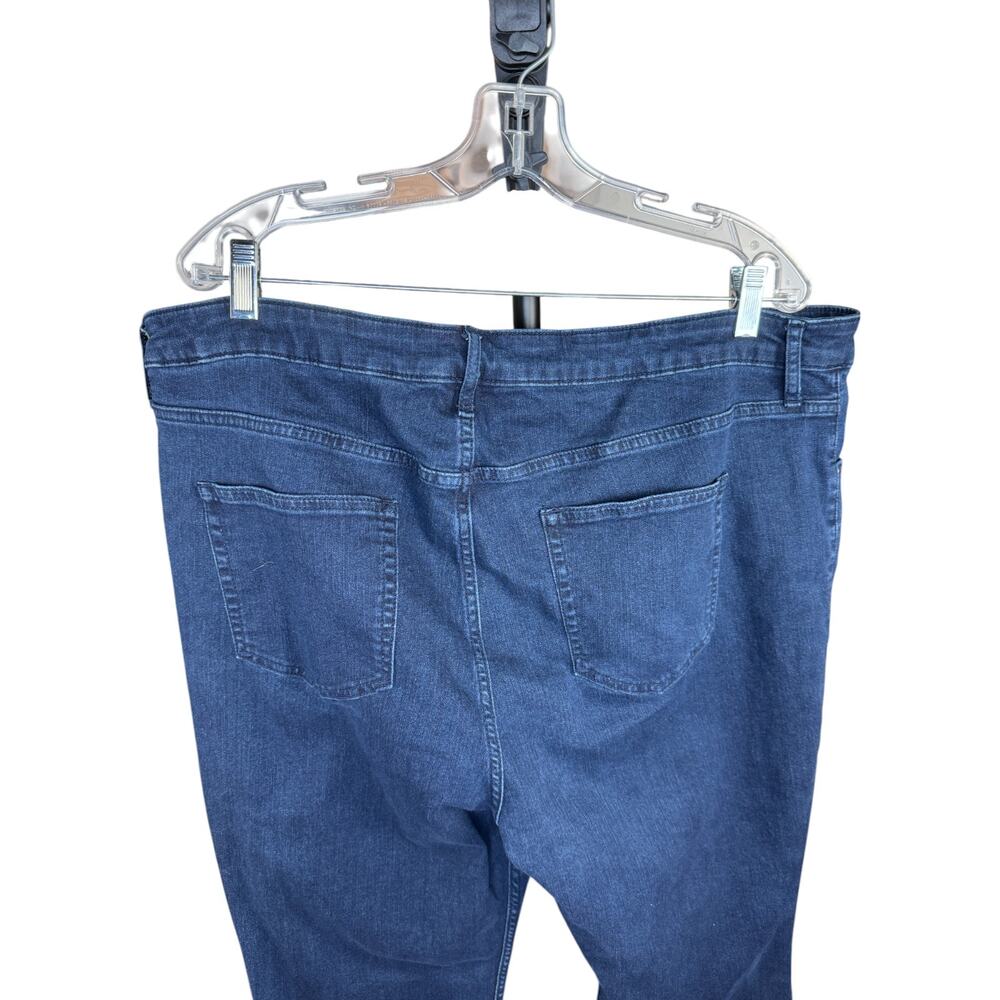 BEAUTIFUL by Lawrence Zarian Regular Baby Boot Jean- Indigo Dark Rinse 24 Plus - Picture 2 of 12